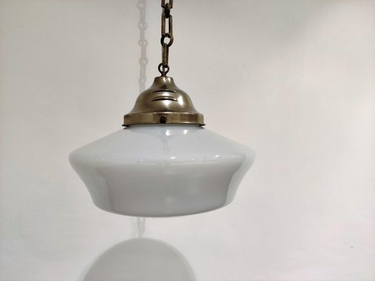 Antique Conical Opaline Pendant Lights 1930s For At Pamono - Antique Pendant Lights