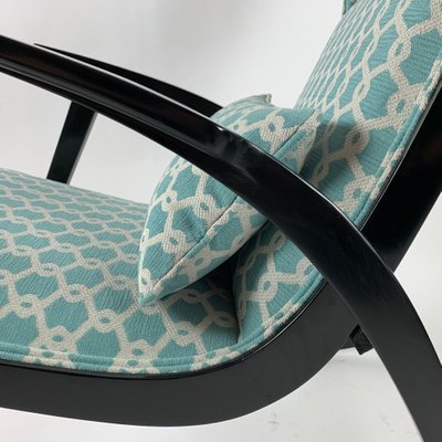 Upholstered Rocking Chair With Stool By Walter Knoll For Walter Knoll Wilhelm Knoll 1950s Set Of 2 For Sale At Pamono