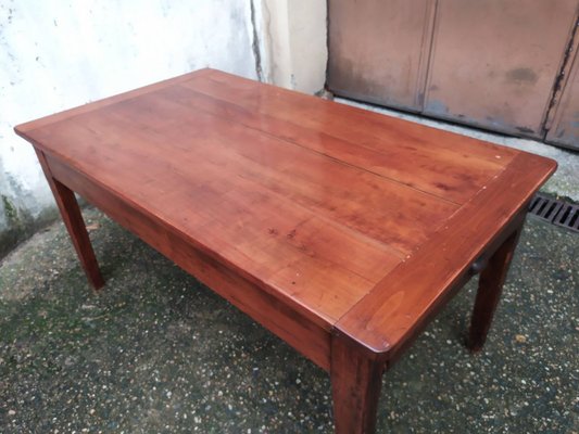 Cherry Wood Farm Table For At Pamono - Cherry Wood Farm Table Cherry Wood Farm Table For At Pamono - Cherry Wood Farm Table
