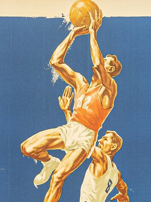 Affiche de Basketball, 1955 en vente sur Pamono