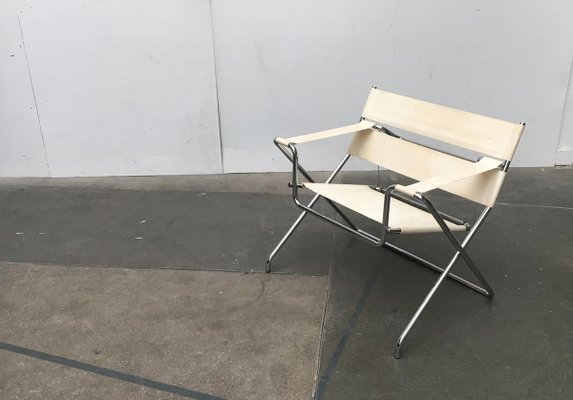 Vintage German D4 Folding Chair by Marcel Breuer for Tecta for