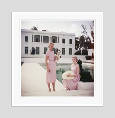 Slim Aarons, C. Z. Guest, C Print Framed in White, 1955 for sale