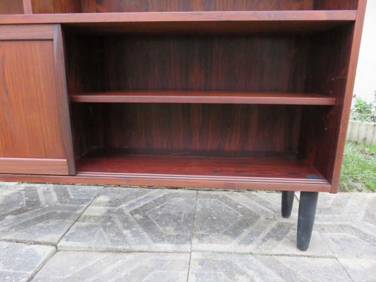 Rosewood With Sliding Doors Drawers, How To Make Sliding Doors For Bookcase