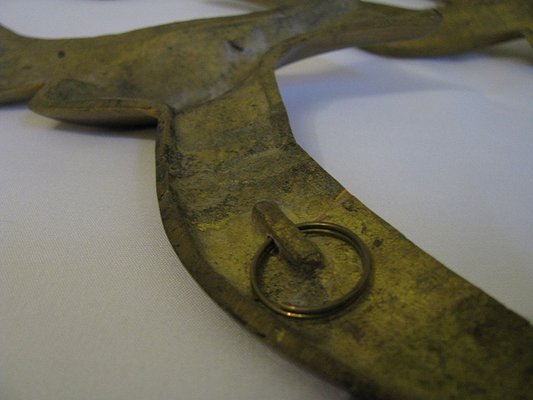 Bouton Ancien Oiseau – Laiton Argenté, XIXe Siècle, 20mm, Fabrication Française