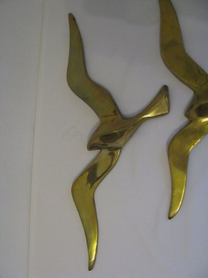 Figurine Oiseau En Laiton Massif - Déco Vintage - Occasion