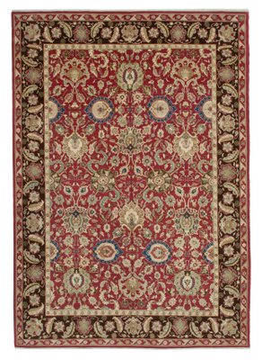 Red Oriental Hand Knotted Wool Large Oushak Carpet For Sale At Pamono