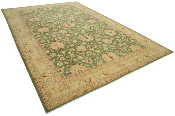 Marokkanischer Orientalischer Teppich Grün Gebetsteppich 