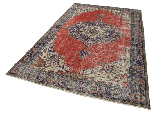 Beige Oriental Wool Hand Knotted Vintage Carpet For Sale At Pamono