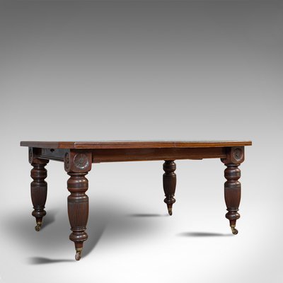 Antique Mahogany Extending Dining Table For Sale At Pamono