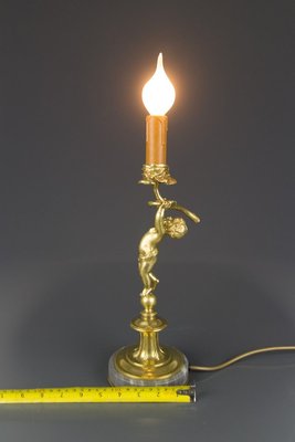 Marble Cherub Table Lamp 1920s, Cherub Table Lamps Antique
