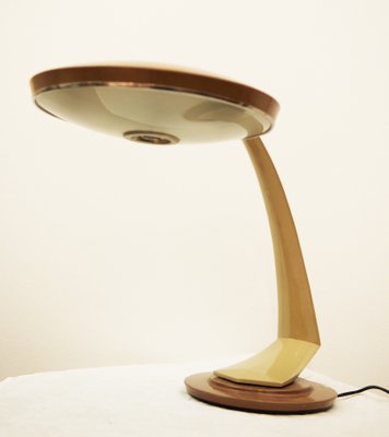 Spanish Steel And Glass Desk Lamp For Fase 1960s For Sale At Pamono
