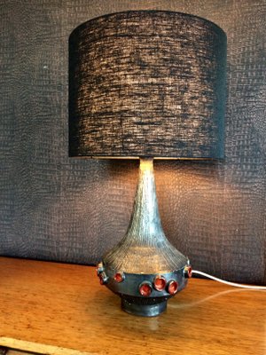 Belgian Art Pottery Table Lamp By, Art Van Table Lamps