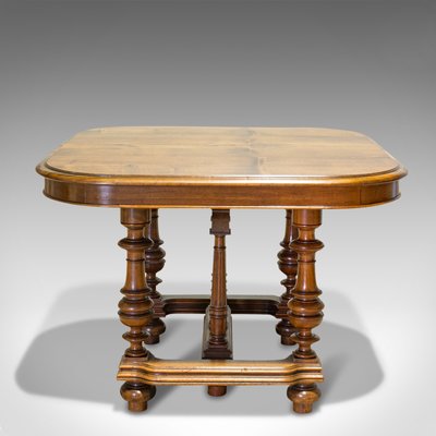 Large Antique Fench Walnut Extending Dining Table 1900s For Sale At Pamono