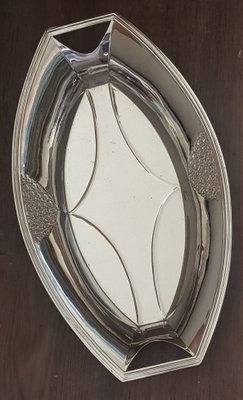 Silberauflage 140g 14,3 x 16,6cm WMF Zier Schale Weinblatt Art Deco 