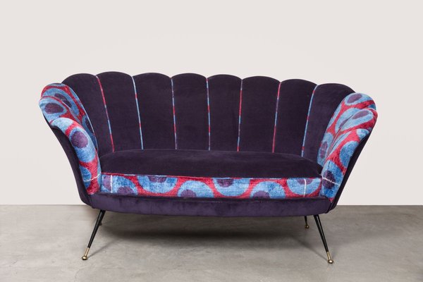 Shell velvet sofa deals