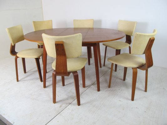 Mid Century Modernist Vintage Plywood, Antique Mid Century Modern Dining Chairs