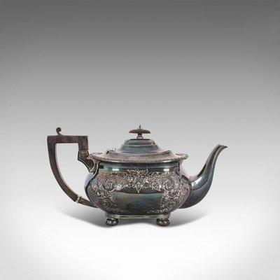 Antique Silver Plated English Tea Service Set Of 3 For Sale At Pamono