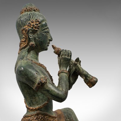 仏おパグさん:アンティークブロンズ(antique bronze) A gold-inlaid bronze oval handled vessel, Eastern Zhou