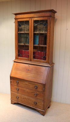 Arts And Crafts Oak Bureau Bookcase For Sale At Pamono