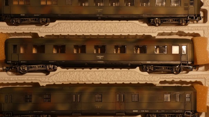 Train Locomotive and Carriages Class BR 05003 from Lilliput, 1970s