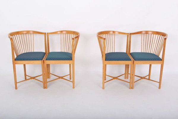Armchairs by Børge Mogensen for Søborg Møbelfabrik, 1970s, Set of 