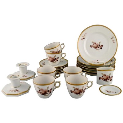 Brown Rose Coffee Service For Six People From Royal Copenhagen 1960s Set Of 22 For Sale At Pamono Brown Rose Coffee Service For Six People From Royal Copenhagen 1960s Set Of 22 For Sale At Pamono