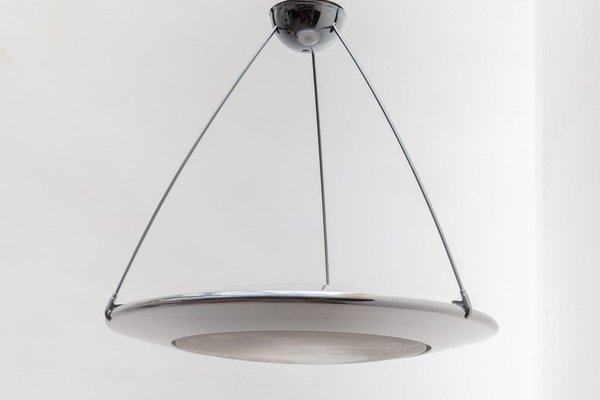 Mira C Chrome Disk Lamp by Ezio Didone for sale at Pamono