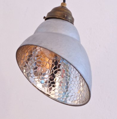 Small Vintage Asymmetrical Hanging Lamp, Small Glass Hanging Lamp Shades