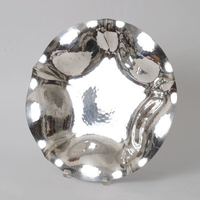 Hammered Silver Plate Bowl from WMF, 1940s for sale at Pamono
