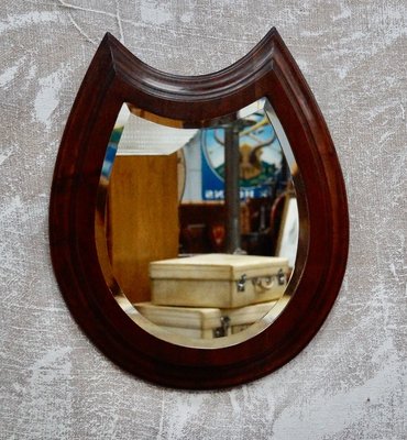Victorian Mahogany Horseshoe Mirror for sale at Pamono