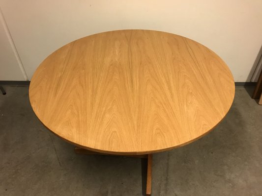 Danish Oak Round Dining Table 1960s, Round Oak Tables Second Hand