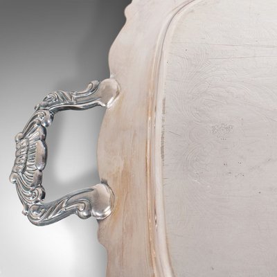 Vintage American Silver Plated Butler s Serving Tray for sale at Pamono