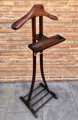 Schwedischer Stummer Diener aus dunklem Holz, 1950er bei Pamono kaufen