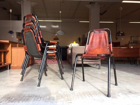 Pair of Les Arc Chairs by Charlotte Perriand 1950s Set of 2 