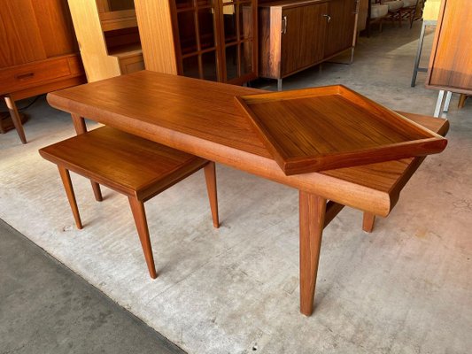 Johannes andersen teak dining table deals
