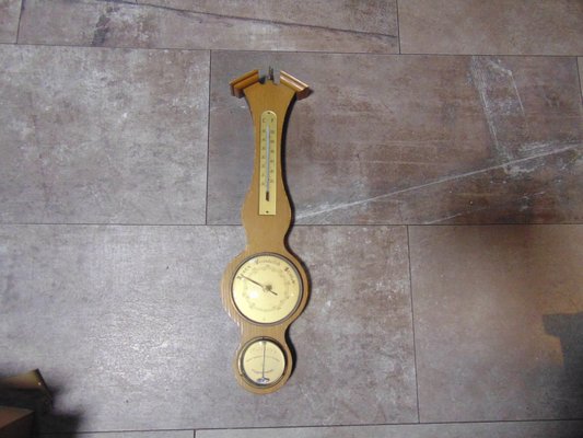Mid-Century Wooden Barometer, Hygrometer, Thermometer, 1960s for sale at  Pamono