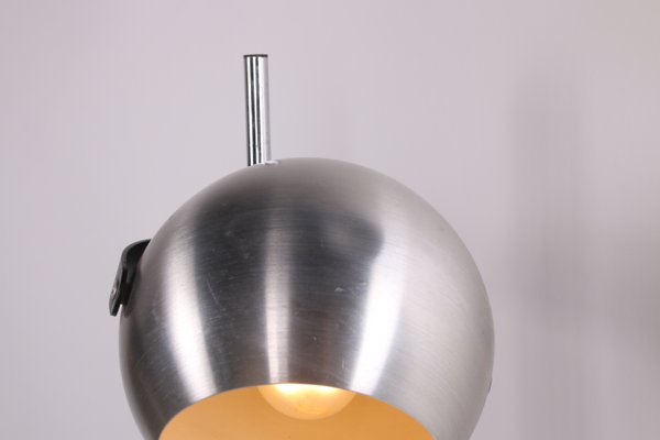 Chrome Floor Lamp With Two Adjustable Ball Spots 1960s For At Pamono Chrome Floor Lamp With Two Adjustable, Madrot Glass Globe Floor Lamp