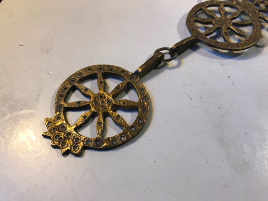 Pendant Cross Candleholder in Bronze, Greece, 1920s for sale at Pamono