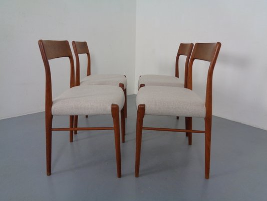 Vintage Model 77 Dining Chairs by Niels Otto Møller for J.L. Møllers,  1960s, Set of 4