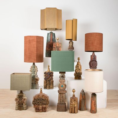 Ceramic Lamps By Bernard Rooke With, Custom Made Table Lamps