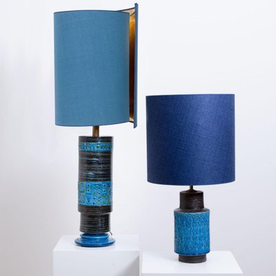 Bitossi Ceramic Table Lamp With New Silk Custom Made Lampshade René Houben 1960s For At Pamono Bitossi Ceramic Table Lamp With New, Custom Ceramic Table Lamps