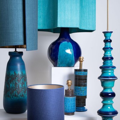 Soholm Table Lamps With New Silk Custom, How To Choose A Replacement Lamp Shade Color