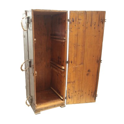 Large Antique Italian Navy Military Trunk For Sale At Pamono