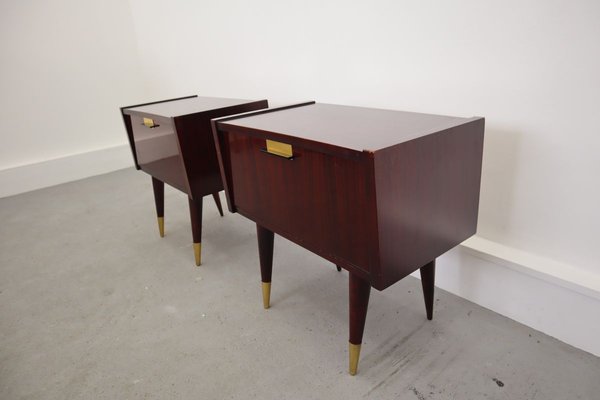Set of 2 mid century modern nightstands deals