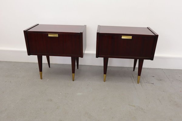 Set of 2 mid 2024 century modern nightstands