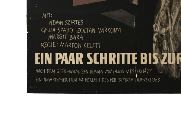 Vintage Filmplakat Ein Paar Schritte Bis Zur Grenze Ungarischer Film In Einem Rental Progress Film Berlin 1960 Bei Pamono Kaufen
