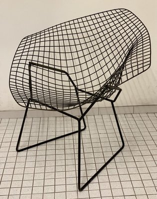 Mid-Century Vintage Model Diamond 421 Chair with Leather Mid-Century Vintage Model Diamond 421 Chair with Leather
