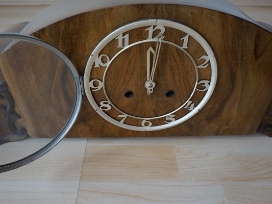Orologio fatto a mano in legno massiccio in vendita su Pamono