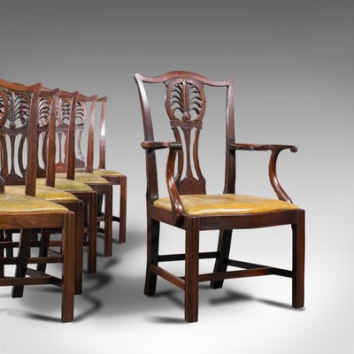 Leather Dining Chairs Set, Antique Leather Dining Chairs