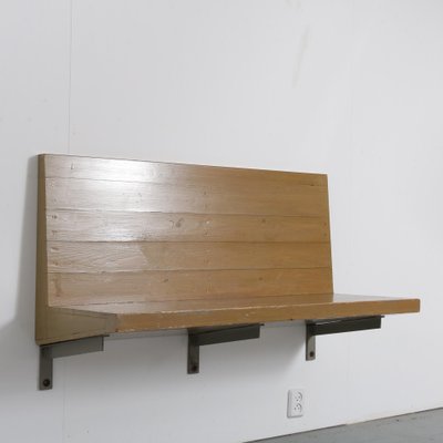 Wall Mounted Bench By Dom Hans Van Der Laan 1970s For At Pamono - Pablo Canadian Oak Wall Mounted Coat Rack With Shelf
